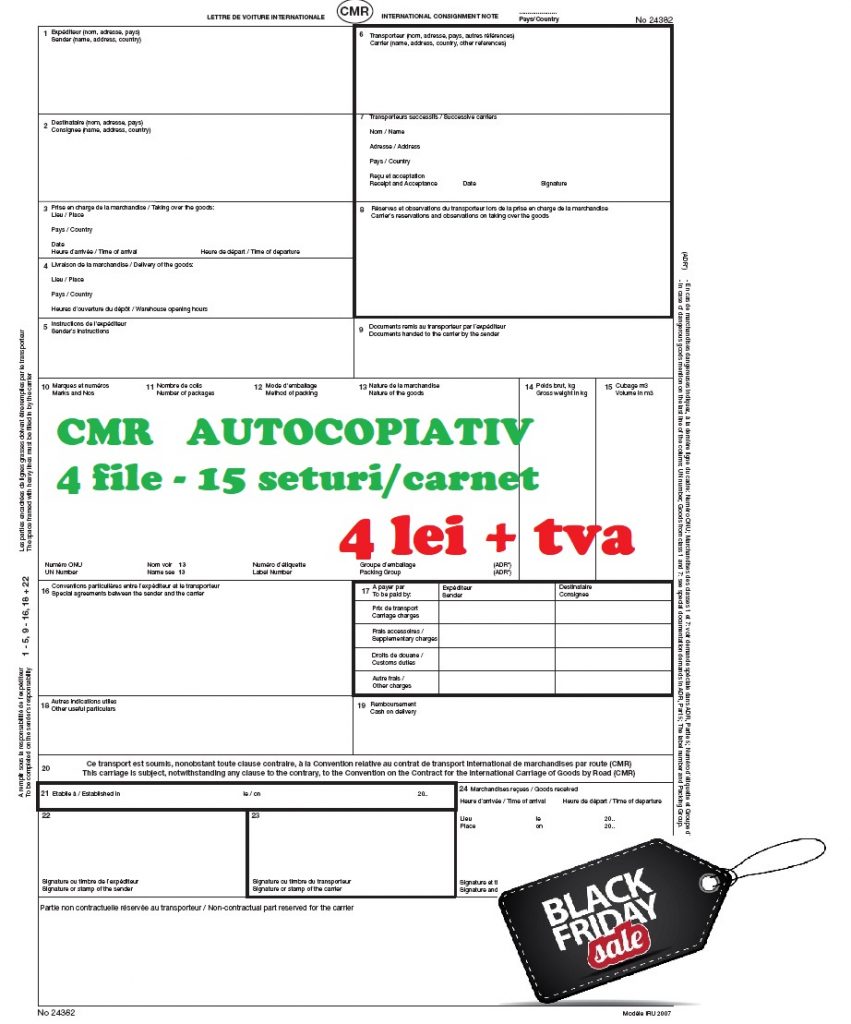 CMR 4 file - scrisoare de transport - TransMag